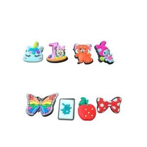 Croc Charms Jibbitz 1st Birthday Unicorn Butterfly Bow Strawberry Cat Girl Power